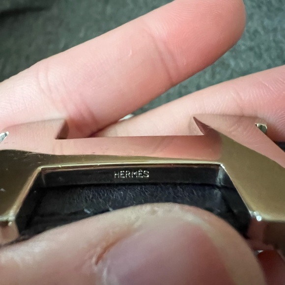 Authentic 💯🫶🏻 Hermès Black Belt Leather ❤️💯 - Picture 6 of 7